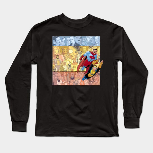 happy family Long Sleeve T-Shirt by super villain